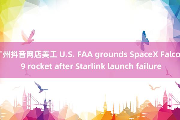 广州抖音网店美工 U.S. FAA grounds SpaceX Falcon 9 rocket after Starlink launch failure